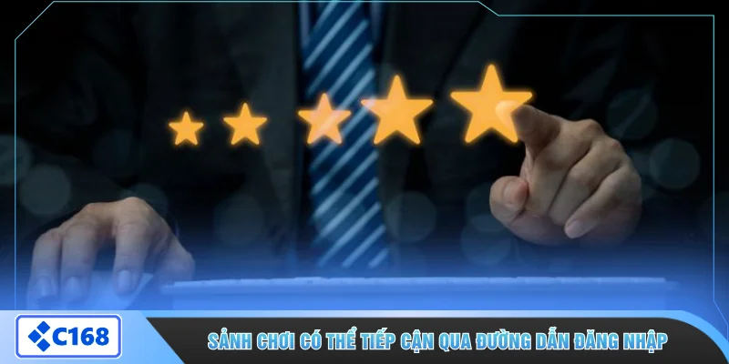 Sảnh chơi có thể tiếp cận qua đường dẫn đăng nhập