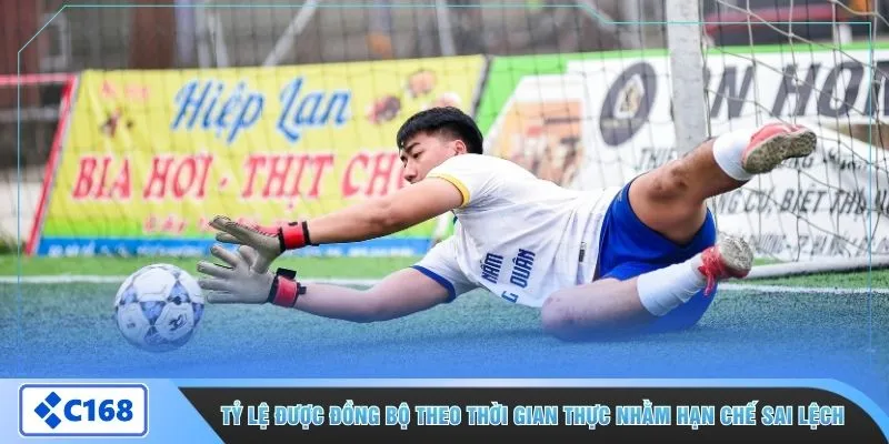 Tỷ lệ được đồng bộ theo thời gian thực nhằm hạn chế sai lệch